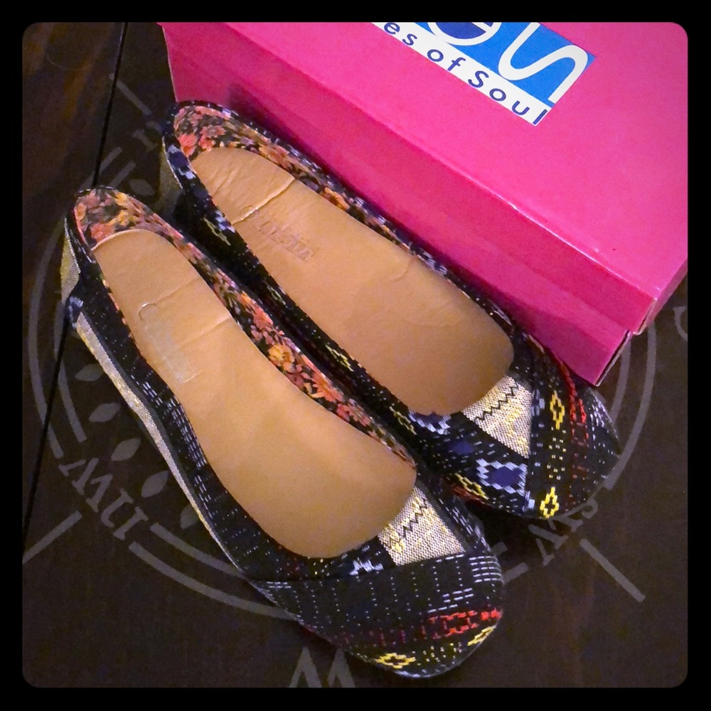 SOS Patchwork Ballet Flats